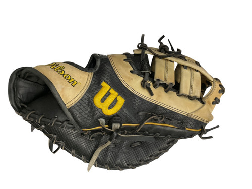 Vist Large View of Product Image Which is Used Wilson A2K BB/SB First Base RH Throw Black 12 1/2"