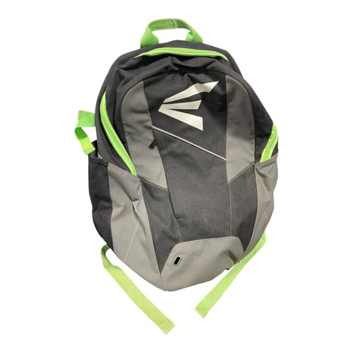 Vist Large View of Product Image Which is Used Easton Baseball/Softball Player Backpack Black and Grey, front view