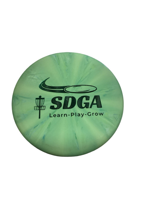 Vist Large View of Product Image Which is Used Latitude 64 PURE Disc Golf Putter Green
