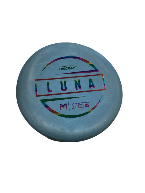 Vist Large View of Product Image Which is Used Discraft LUNA Disc Golf Putter Royal Blue