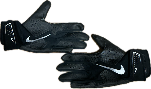 Vist Large View of Product Image Which is Used Nike BB/SB Batting Gloves Black LG