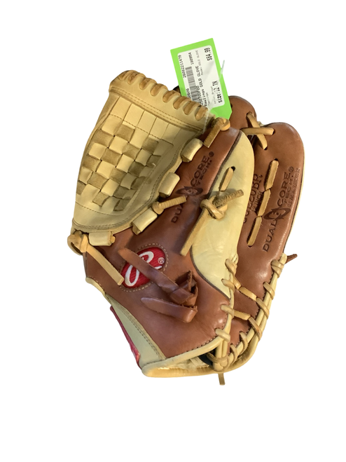 Vist Large View of Product Image Which is Used Rawlings GOLD GLOVE BB/SB Glove RH Throw Brown 12"
