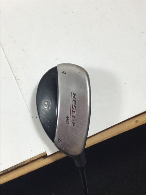 Vist Large View of Product Image Which is Used Taylormade RESCUE MID 4 HYB 22 DEG Mens Hybrid Club RH 4 Hybrid