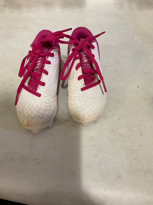 Vist Large View of Product Image Which is Used Under Armour 10 SB CLEATS BB/SB Cleats Pink Youth 10.0