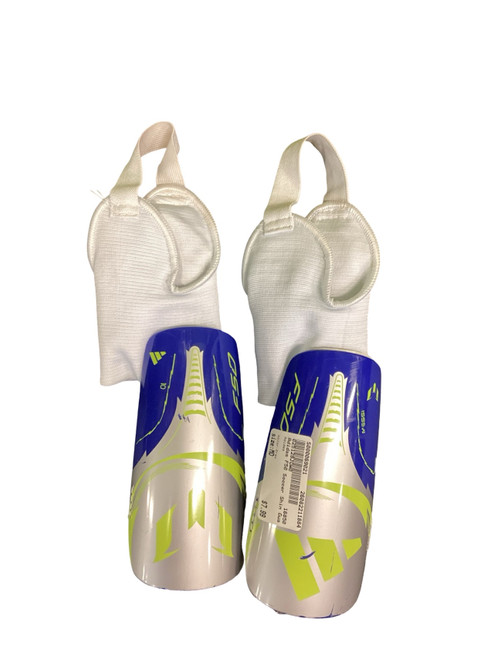 Vist Large View of Product Image Which is Used Adidas Soccer Shin Guards Youth Grey MD