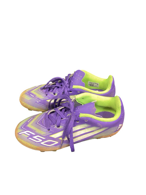 Vist Large View of Product Image Which is Used Adidas Soccer Cleats Purple Junior 01
