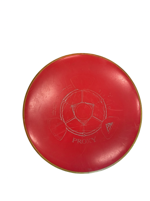 Vist Large View of Product Image Which is Used Axiom PROXY Disc Golf Putter Red
