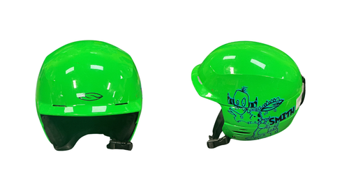 Vist Large View of Product Image Which is Used Smith Snowsport Helmet Youth Green MD