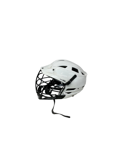 Vist Large View of Product Image Which is Used Cascade CASCADE CS-R Lacrosse Helmet White Fits all