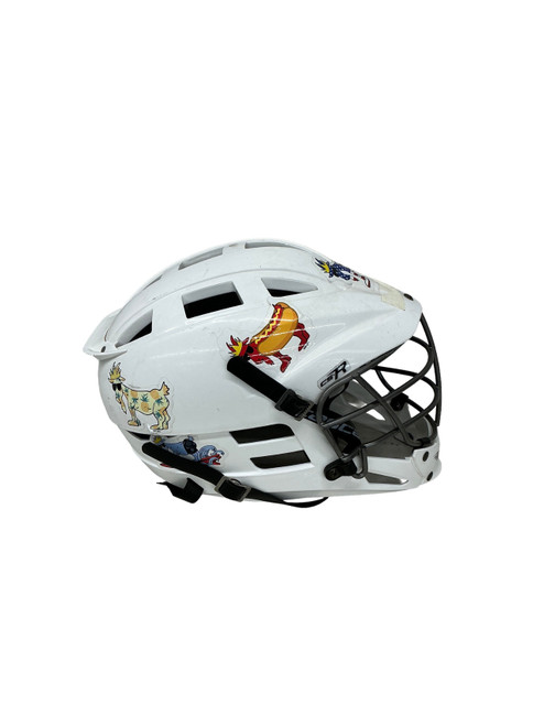 Vist Large View of Product Image Which is Used Cascade CASCADE CS-R Lacrosse Helmet White One Size