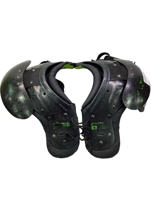 Vist Large View of Product Image Which is Used Champro SCORPION FB Shoulder Pads Black SM