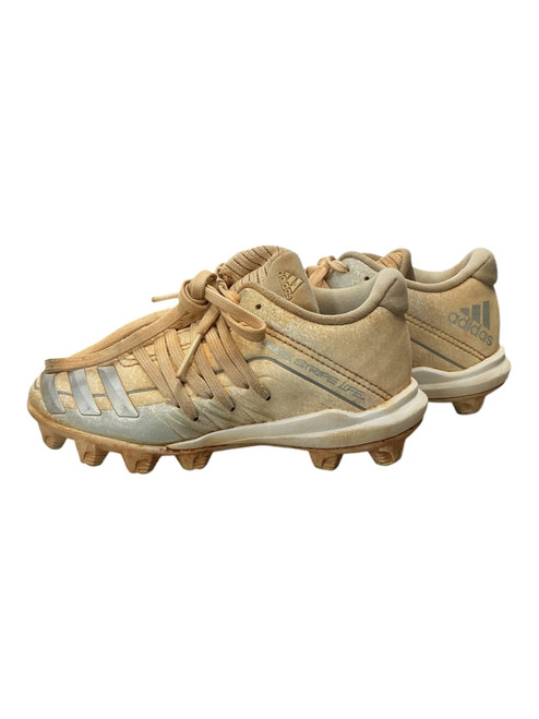Vist Large View of Product Image Which is Used Adidas AFTERBURNER 6 MD Youth FB Cleats White Youth 11.0