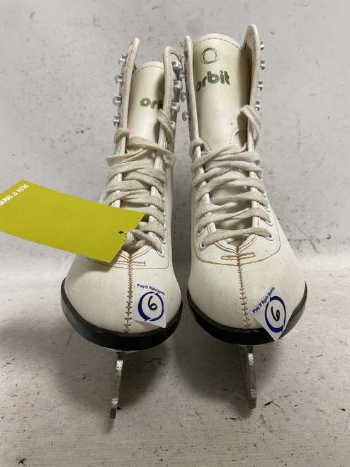 Vist Large View of Product Image Which is Used ORBIT FIGURE SKATES WomensFigure Skate White Senior 6