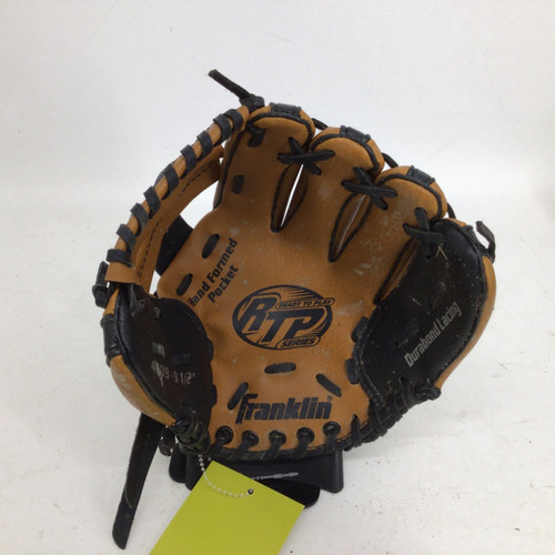 Vist Large View of Product Image Which is Used Franklin RTP 9.5IN RHT TBALL GLOVE BB/SB Glove T-ball Brown 9 1/2"