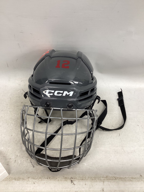 Vist Large View of Product Image Which is Used CCM D30 Helmet Cage Combo Grey SM