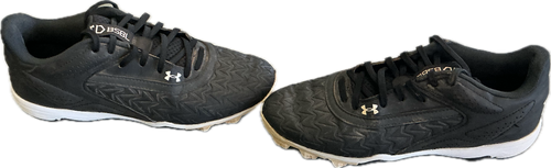 Vist Large View of Product Image Which is Used Under Armour BB CLEATS BB/SB Cleats Black Senior 8