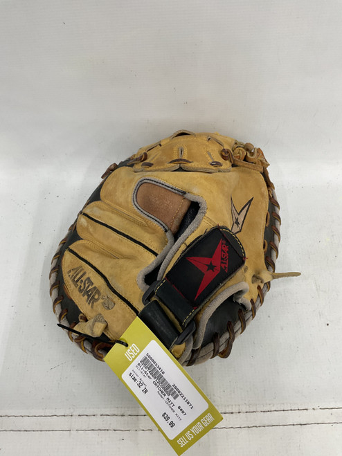 Vist Large View of Product Image Which is Used All-Star CATCHER MITT BB/SB Catchers RH Throw Brown 32"