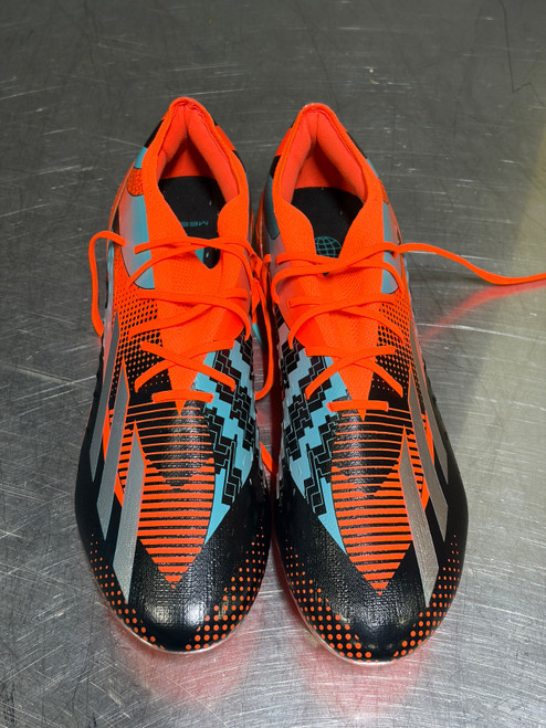 Vist Large View of Product Image Which is Used Adidas Soccer Cleats Orange Senior 12
