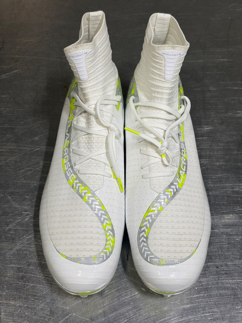 Vist Large View of Product Image Which is Used Under Armour LAX Cleats Mens White Senior 16