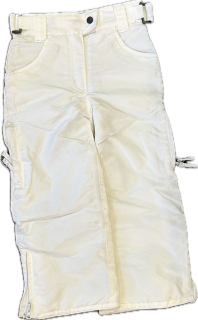 Vist Large View of Product Image Which is Used Snow Pants Y White SM