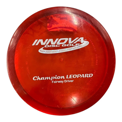Vist Large View of Product Image Which is Used Innova CHAMPION LEOPARD PFN Disc Golf Driver Red 152g