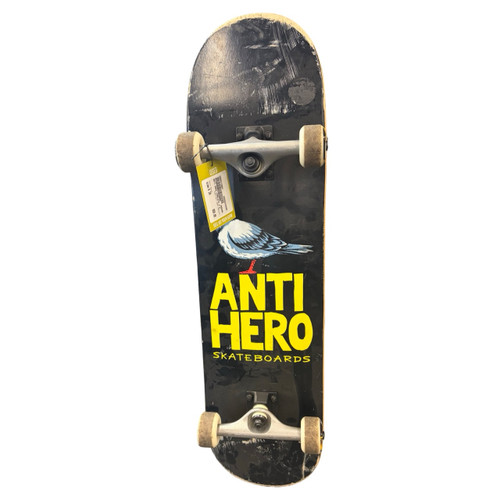 Vist Large View of Product Image Which is Used Anti Hero Complete Skateboard Black 8"