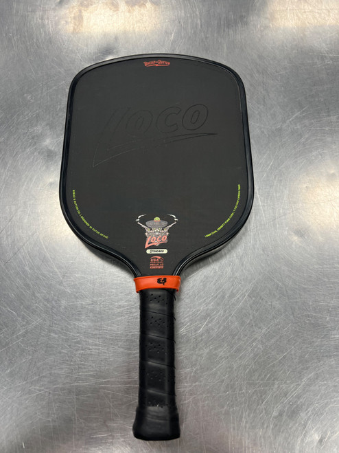 Vist Large View of Product Image Which is Used BREAD AND BUTTER LOCO STANDARD Pickleball Racquet Black