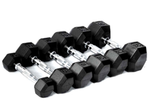 Vist Large View of Product Image Which is Apollo Athletics Rubber Hex Dumbbell 40lb HDRS-40