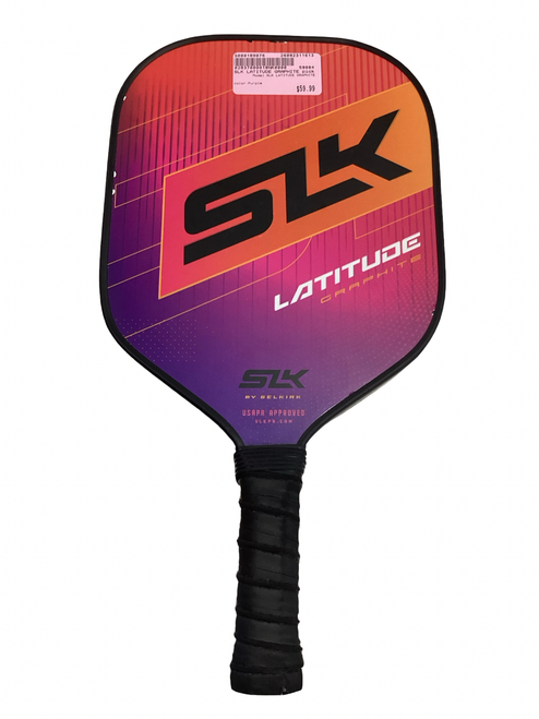 Vist Large View of Product Image Which is Used SLK LATITUDE GRAPHITE Pickleball Racquet Purple