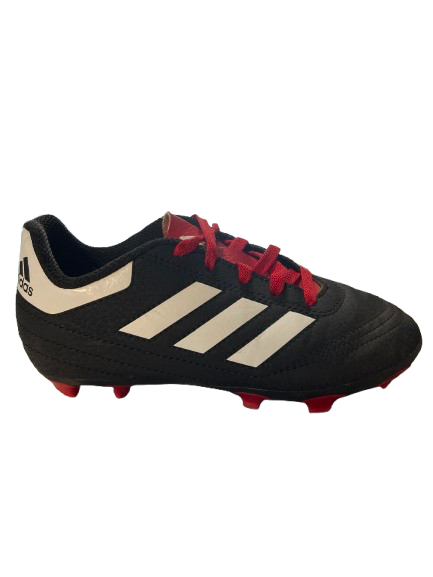 Vist Large View of Product Image Which is Used Adidas GOLETTO Soccer Cleats Black Youth 12.0