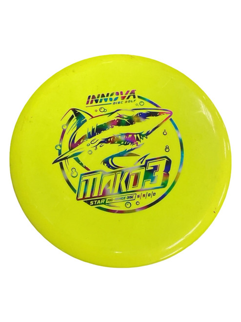 Vist Large View of Product Image Which is Used Innova MAKO3 Disc Golf Mid Range Yellow 172g