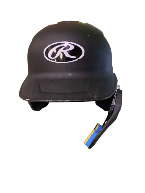 Vist Large View of Product Image Which is Used Rawlings BB HELMET W C-FLAP Batting Helmet No Mask Black MD