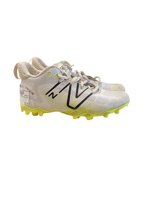 Vist Large View of Product Image Which is Used New Balance LAX Cleats Boys White Junior 03.5