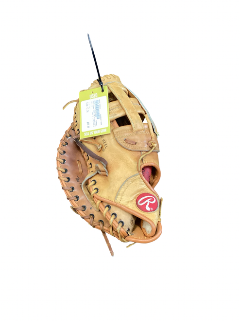 Vist Large View of Product Image Which is Used Rawlings MARK OF A PRO RFM 23 BB/SB First Base LH Throw Tan 12"