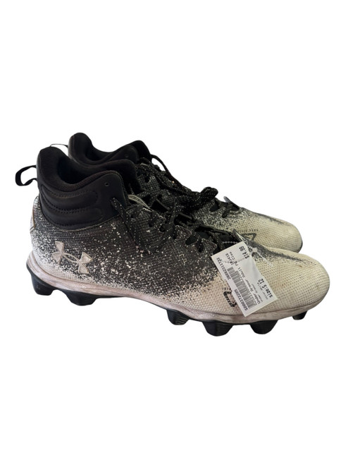 Vist Large View of Product Image Which is Used Under Armour Adult FB Cleats White Senior 12