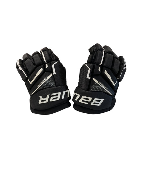 Vist Large View of Product Image Which is Used Bauer SUPREME X Youth Gloves Black 9"