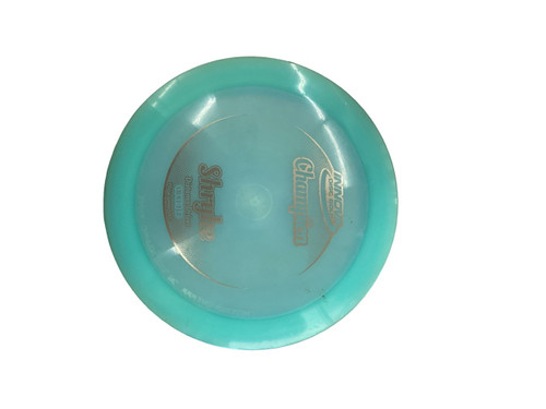 Vist Large View of Product Image Which is Used Innova SHRYKE Disc Golf Driver Turquoise