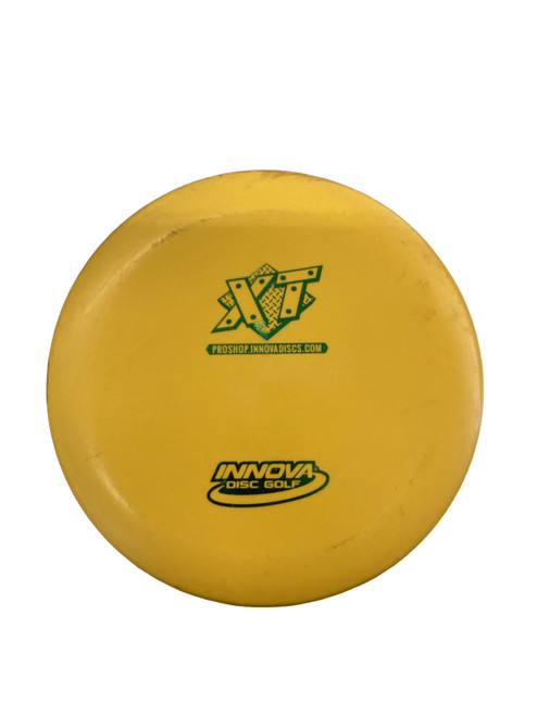 Vist Large View of Product Image Which is Used Innova XT Disc Golf Putter Gold