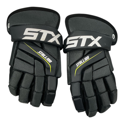 Vist Large View of Product Image Which is Used STX STALLION Lacrosse Gloves Mens Black SM