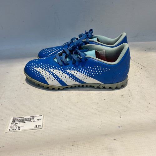 Vist Large View of Product Image Which is Used Adidas Soccer Turf Shoes Royal Blue Junior 05