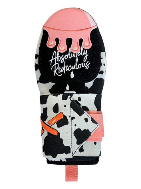 Vist Large View of Product Image Which is Used X COW PRINT SLIDING MITT Field Equipment