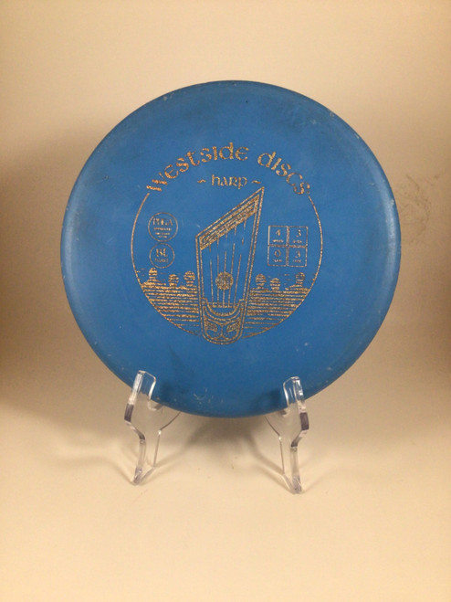 Vist Large View of Product Image Which is Used Westside BT HARD BURST HARP Disc Golf Mid Range Royal Blue 176g