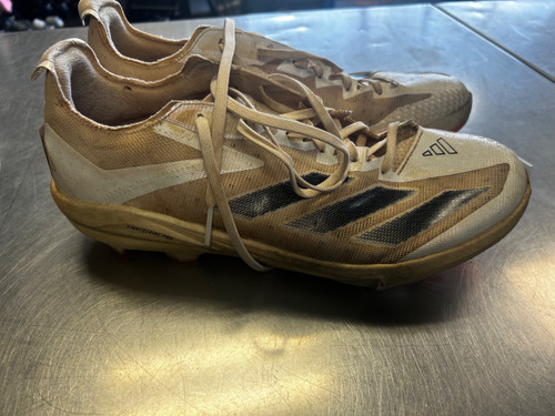 Vist Large View of Product Image Which is Used Adidas ADIZERO BB/SB Cleats White Senior 13