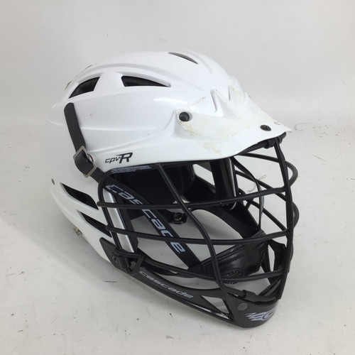 Vist Large View of Product Image Which is Used Cascade 2023 CPV-R M/L HELMET Lacrosse Helmet White M/L