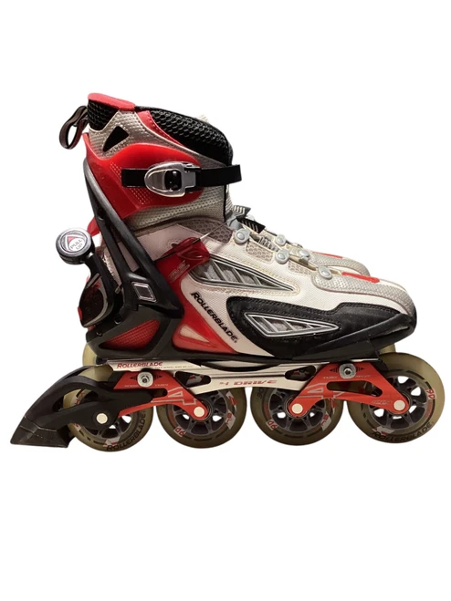 Vist Large View of Product Image Which is Used Rollerblade CROSSFIRE II 4D Senior Rec Fitness Skates Red Senior 10.5