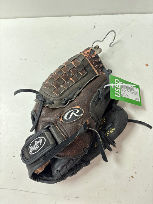 Vist Large View of Product Image Which is Used Rawlings PLAYMAKER BB/SB Glove RH Throw Black 12"