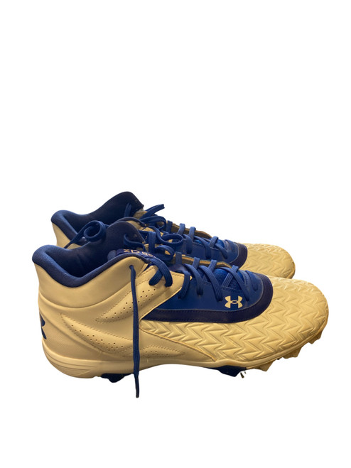 Vist Large View of Product Image Which is Used Under Armour BASEBALL BB/SB Cleats White Senior 12