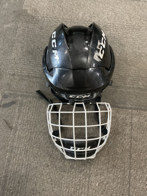 Vist Large View of Product Image Which is Used CCM FL40S Helmet Cage Combo Black XS