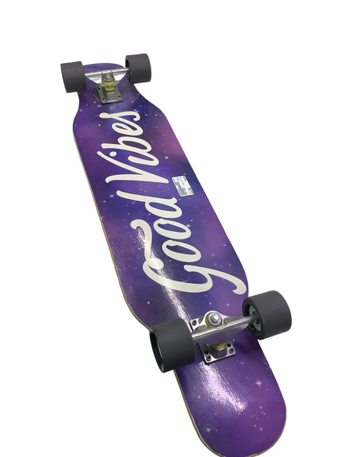 Vist Large View of Product Image Which is Used GOOD VIBES Complete Skateboard Black Long