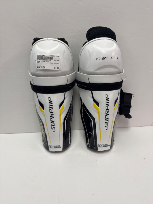 Vist Large View of Product Image Which is Used Bauer S150 S/G Junior Shin Guards None 10"